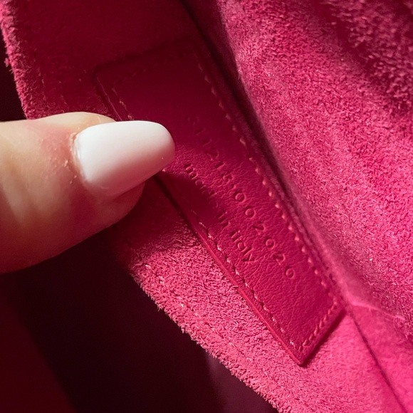 Auth Yves Saint Laurent Fuschia Clutch with Classic Gold Y Luxury Designer Mint - Picture 7 of 10